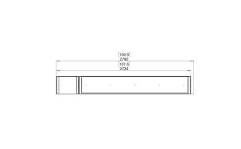 Ecosmart Fire Flex 104LC.BXL Left Corner Fireplace Insert - Black Finish / Black Burner - ESF.FX.104LC.BXL.B